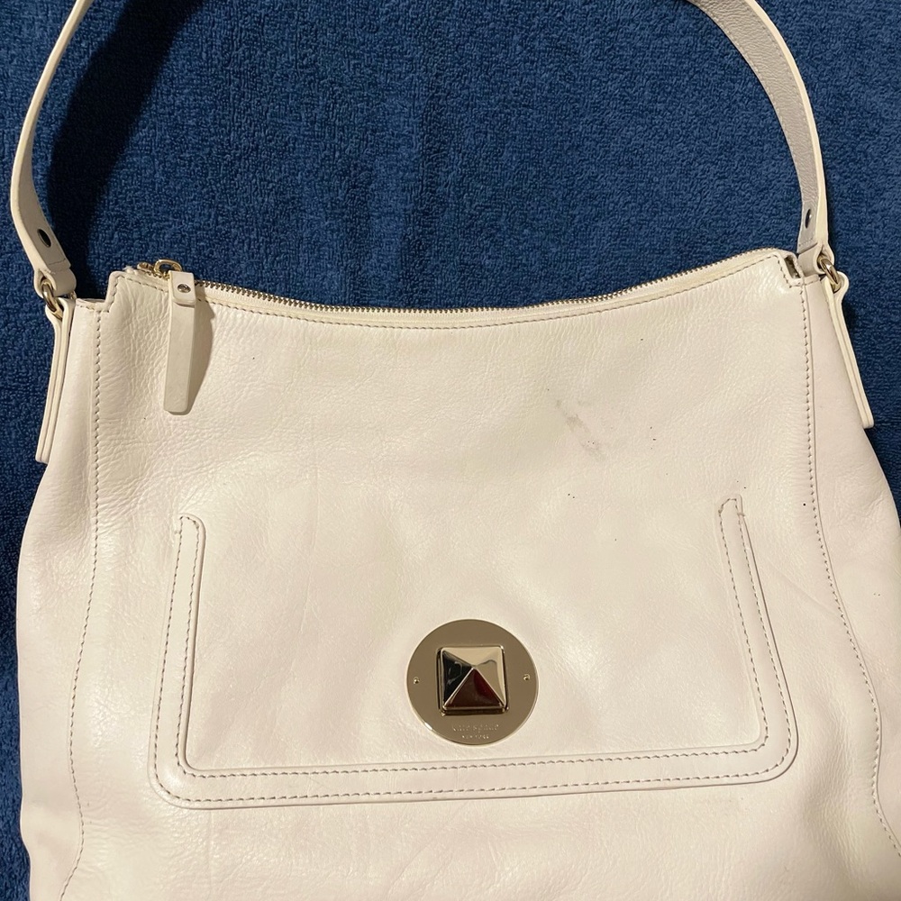 KATE SPADE White Leather shoulder bag